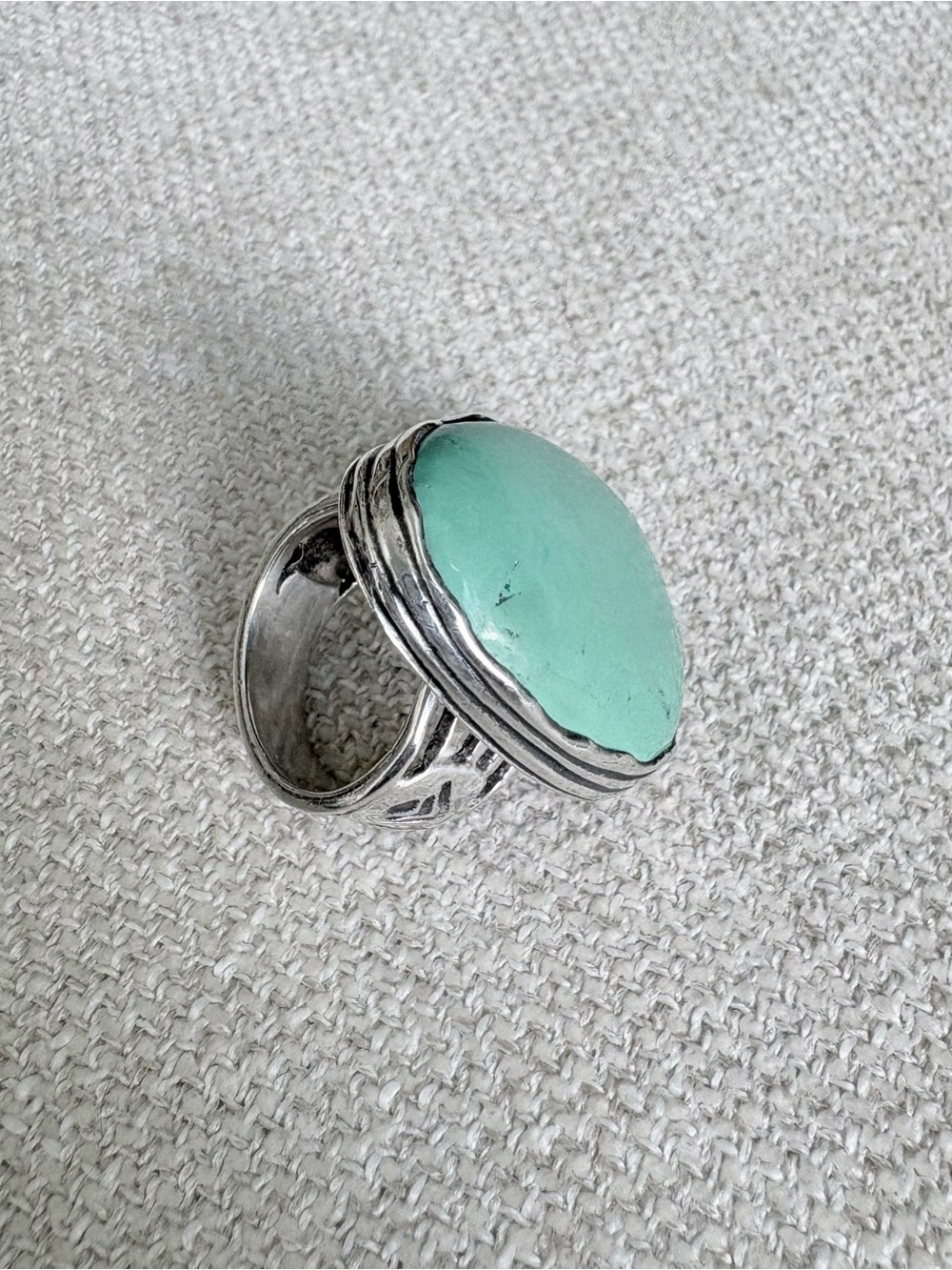 Silpada "Tumbled Turquoise" Sterling Silver Ring, R2017, Size 8